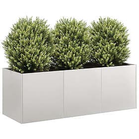 vidaXL Garden Pot 120x40x40 cm Stainless Steel