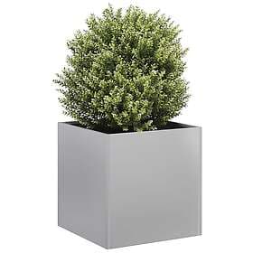 vidaXL Planter Pot 40x40x40 cm Galvanized Steel