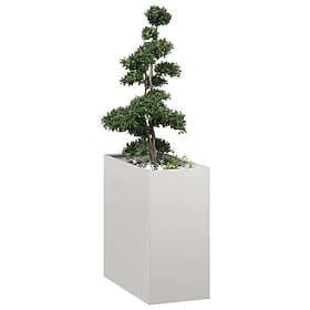 vidaXL Planter Pot 40x80x80 cm Stainless Steel