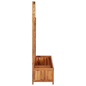 vidaXL Raised Garden Bed with Trellis 85x38x150 cm Solid Acacia Wood