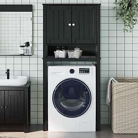 vidaXL BERG Washing Machine Cabinet 76x27x164.5 cm solid wood black