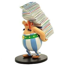 Plastoy Obelix Pile Of Comics Collectible Figurine