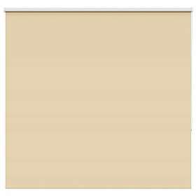 vidaXL Rullgardin mörkläggningsbeige 145x130 cm tyg bredd 141,6 cm