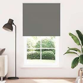vidaXL Rullgardin mörkläggning grå 125x230 cm tyg bredd 121,6 cm