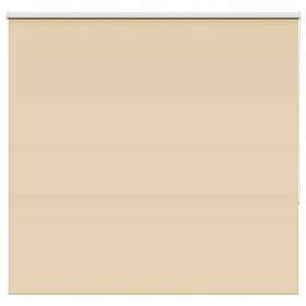 vidaXL Rullgardin mörkläggningsbar beige 160x150 cm tyg bredd 156,6 cm