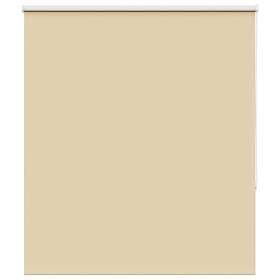 vidaXL Rullgardin mörkläggningsbeige 130x130 cm tyg bredd 126,6 cm