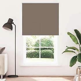 vidaXL Mörkläggningsgardin kaffe 135x210 cm tyg bredd 131,6 cm