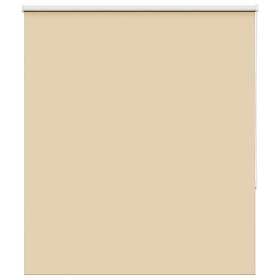 vidaXL Rullgardin mörkläggningsbeige 135x130 cm tyg bredd 131,6 cm