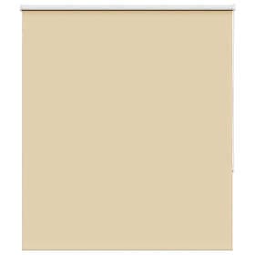 vidaXL Rullgardin mörkläggningsbar beige 125x130 cm tyg bredd 121,6 cm