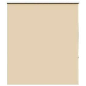 vidaXL Rullgardin mörkläggningsbeige 140x130 cm tyg bredd 136,6 cm