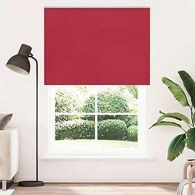 vidaXL Rullgardin mörkläggningsröd 145x230 cm tyg bredd 141,6 cm