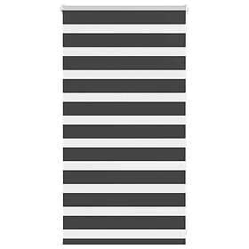 vidaXL Rullgardin zebra svart 70x100 cm tyg bredd 65,9 cm polyester