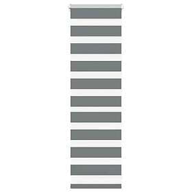 vidaXL Zebragardin mörkgrå 40x100 cm tyg bredd 35,9 cm polyester