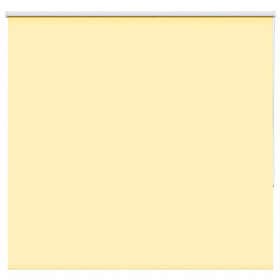 vidaXL Rullgardin mörkläggningsgul 155x150 cm tyg bredd 151,6 cm
