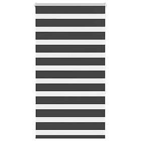 vidaXL Rullgardin zebra svart 85x150 cm tyg bredd 80,9 cm polyester