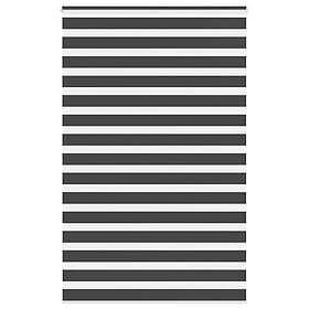 vidaXL Rullgardin zebra svart 145x230 cm tyg bredd 140,9 cm polyester