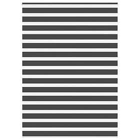 vidaXL Rullgardin zebra svart 155x230 cm tyg bredd 150,9 cm polyester