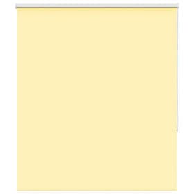 vidaXL Rullgardin mörkläggningsgul 140x175 cm tyg bredd 136,6 cm