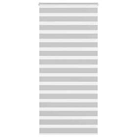 vidaXL Rullgardin zebra ljusgrå 100x230 cm tyg bredd 95,9 cm polyester