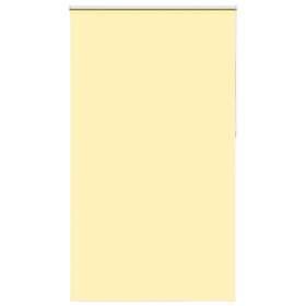 vidaXL Rullgardin mörkläggningsgul 135x210 cm tyg bredd 131,6 cm
