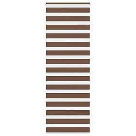 vidaXL Rullgardin zebra brun 80x230 cm tyg bredd 75,9 cm polyester
