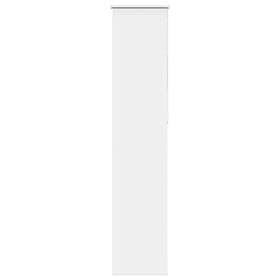 vidaXL Rullgardin mörkläggning vit 45x230 cm tyg bredd 40,7 cm