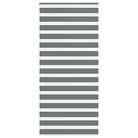 vidaXL Rullgardin zebra mörkgrå 100x230 cm tyg bredd 95,9 cm polyester