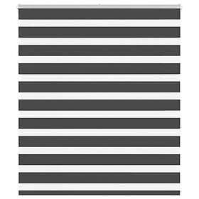 vidaXL Rullgardin zebra svart 125x150 cm tyg bredd 120,9cm polyester
