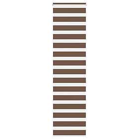 vidaXL Rullgardin zebra brun 55x200 cm tyg bredd 50,9 cm polyester
