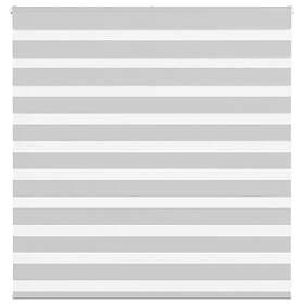 vidaXL Rullgardin zebra ljusgrå 140x100 cm tyg bredd 135,9cm polyester