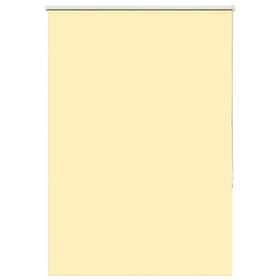 vidaXL Rullgardin mörkläggningsgul 95x130 cm tyg bredd 90,7 cm