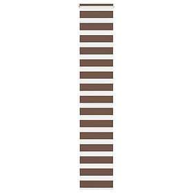 vidaXL Rullgardin zebra brun 50x230 cm tyg bredd 45,9 cm polyester
