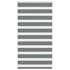 vidaXL Rullgardin zebra mörkgrå 90x100 cm tyg bredd 85,9 cm polyester