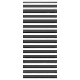 vidaXL Rullgardin zebra svart 105x230 cm tyg bredd 100,9 cm polyester