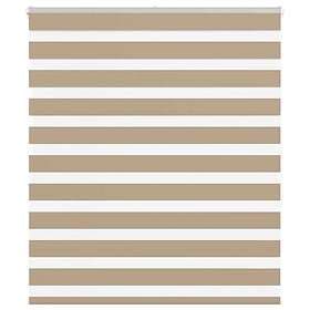 vidaXL Rullgardin zebra 135x150 cm tyg bredd 130,9 polyester