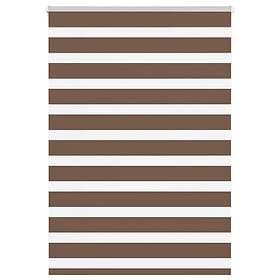 vidaXL Rullgardin zebra brun 100x150 cm tyg bredd 95,9 cm polyester
