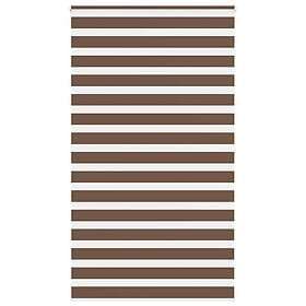 vidaXL Rullgardin zebra brun 135x200 cm tyg bredd 130,9 cm polyester