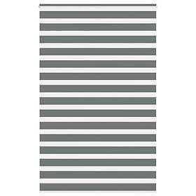 vidaXL Rullgardin zebra mörkgrå 150x230 cm tyg bredd 145,9cm polyester