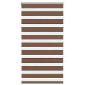 vidaXL Rullgardin zebra brun 85x150 cm tyg bredd 80,9 cm polyester