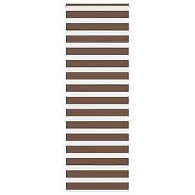 vidaXL Rullgardin zebra brun 70x230 cm tyg bredd 65,9 cm polyester