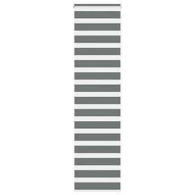 vidaXL Rullgardin zebra mörkgrå 55x230 cm tyg bredd 50,9 cm polyester
