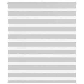 vidaXL Rullgardin zebra ljusgrå 125x150 cm tyg bredd 120,9cm polyester