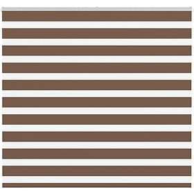 vidaXL Rullgardin zebra brun 160x100 cm tyg bredd 155,9 cm polyester