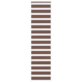 vidaXL Rullgardin zebra brun 65x230 cm tyg bredd 60,9 cm polyester