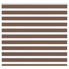vidaXL Rullgardin zebra brun 165x100 cm tyg bredd 160,9 cm polyester