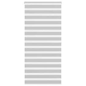 vidaXL Rullgardin zebra ljusgrå 95x200 cm tyg bredd 90,9 cm polyester