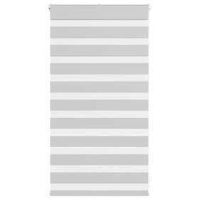 vidaXL Rullgardin zebra ljusgrå 85x100 cm tyg bredd 80,9 cm polyester