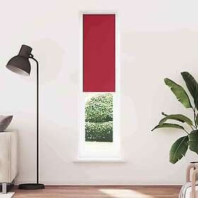 vidaXL Rullgardin mörkläggningsröd 45x230 cm tyg bredd 40,7 cm