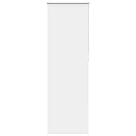 vidaXL Rullgardin mörkläggning vit 65x210 cm tyg bredd 60,7 cm