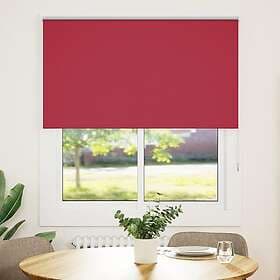vidaXL Rullgardin mörkläggningsröd 125x150 cm tyg bredd 121,6 cm